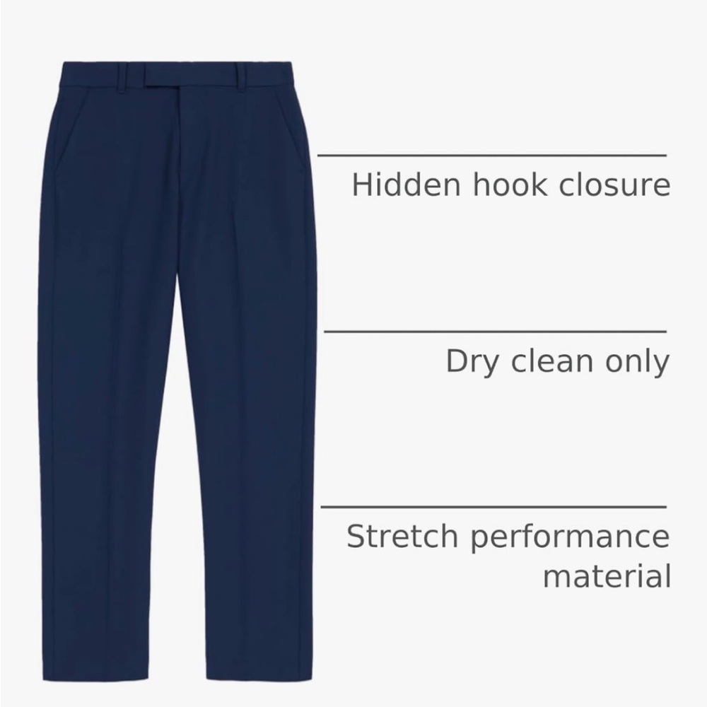 Calvin Klein Kids Navy Blue Casual Pants - Picture 3 of 9